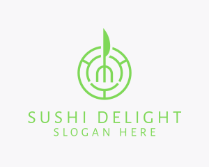 Vegan Restaurant Food logo design