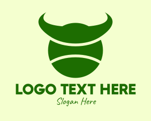 Tennis - Tennis Ball Horns logo design