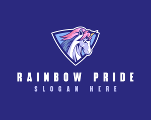 Gay - Unicorn Gaming Pride logo design