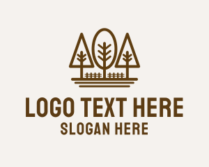 Eco Park - Tree Forest Park logo design