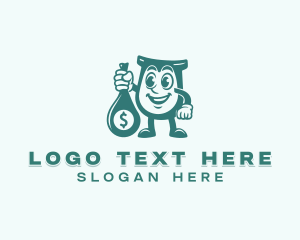 Ewallet - Dollar Money Bag logo design