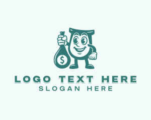 Accountant - Dollar Money Bag logo design