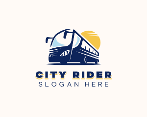 Bus - Tour Bus Shuttle logo design