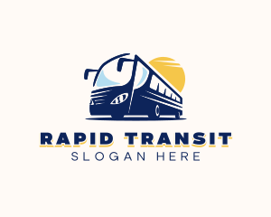 Bus - Tour Bus Shuttle logo design