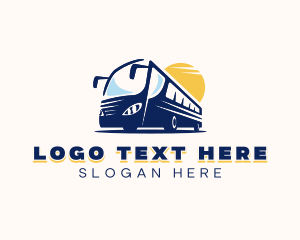 Travel Agency - Tour Bus Shuttle logo design
