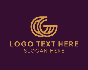 Lines - Premium Minimalist Lines Letter CG logo design