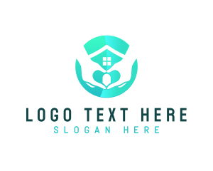 Groups - Globe Hands Shelter logo design