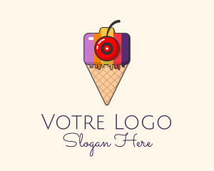 Photo - Colorful Camera Ice Cream logo design