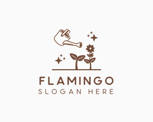 Agriculture - Flower Plant Watering Can logo design
