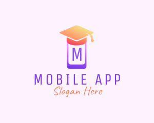 Mobile Phone Graduation Cap Logo