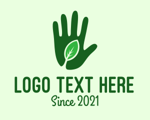 Save The Earth - Green Hand Gardening logo design
