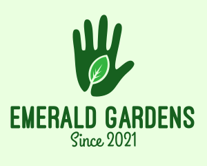 Green Hand Gardening logo design