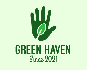 Green Hand Gardening logo design