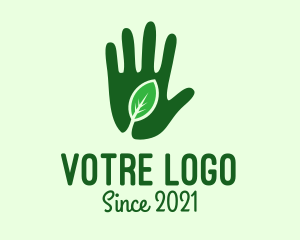 Save The Earth - Green Hand Gardening logo design
