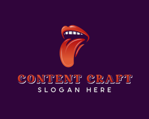 Sexy Tongue Stripper logo design