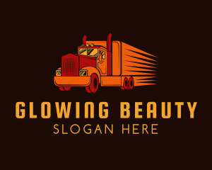 Truckload - Shipping Transportation Logistics Truck logo design