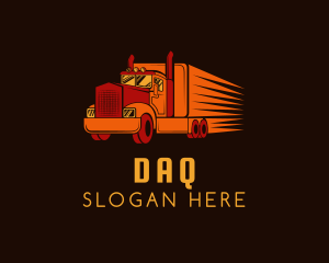 Trailer - Shipping Transportation Logistics Truck logo design