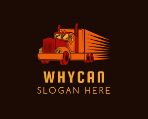 Delivery - Shipping Transportation Logistics Truck logo design