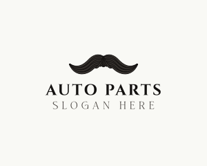 Gentleman Moustache Hair logo design