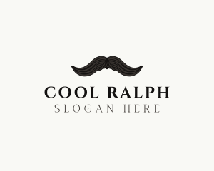 Gentleman Moustache Hair logo design