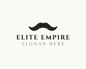 Gentleman Moustache Hair logo design