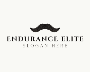 Gentleman Moustache Hair logo design