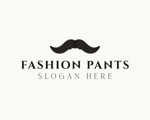 Gentleman Moustache Hair logo design