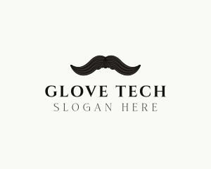 Gentleman Moustache Hair logo design