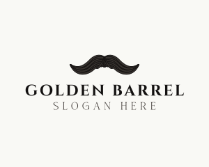 Whiskey - Gentleman Moustache Hair logo design