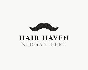 Hair - Gentleman Moustache Hair logo design