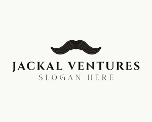 Gentleman Moustache Hair logo design