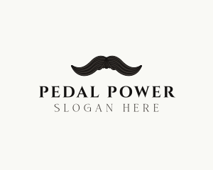 Gentleman Moustache Hair logo design