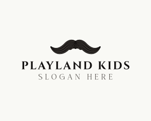 Gentleman Moustache Hair logo design