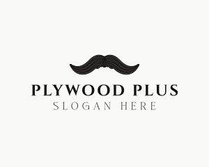 Gentleman Moustache Hair logo design