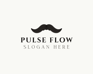 Gentleman Moustache Hair logo design