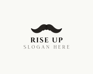 Gentleman Moustache Hair logo design