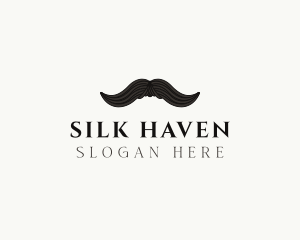 Gentleman Moustache Hair logo design