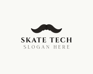 Gentleman Moustache Hair logo design