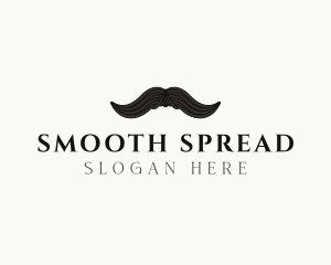 Gentleman Moustache Hair logo design