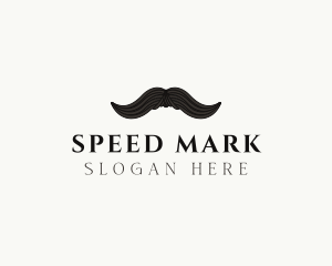 Gentleman Moustache Hair logo design