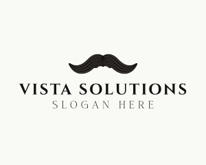 Gentleman Moustache Hair logo design