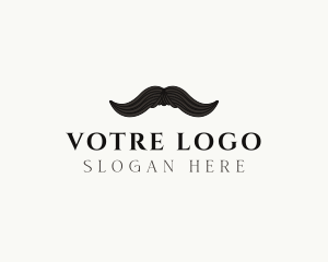 Whiskey - Gentleman Moustache Hair logo design