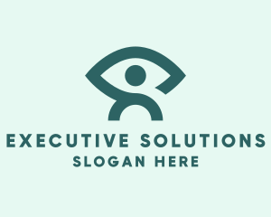 Managerial - Vision Eye Person logo design