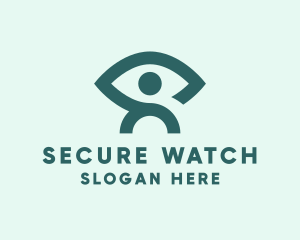 Monitoring - Vision Eye Person logo design