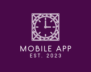 Minutes - Ornate Clock Timer logo design