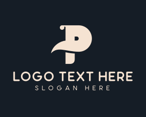 Cute - Stylish Generic Wave Letter P logo design