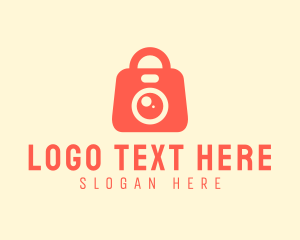 Electronic Device - Camera Shopping Bag logo design