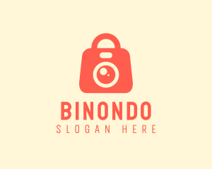 Surveillance Camera - Camera Shopping Bag logo design