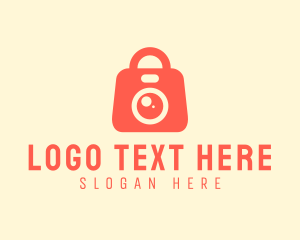 Photo Editor - Camera Shopping Bag logo design