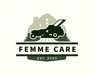 Lawn Mower Home Care logo design